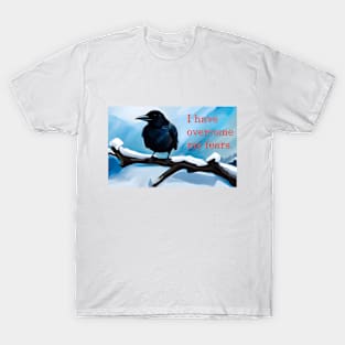 Confidence mantra with spirit animal crow artistic design T-Shirt